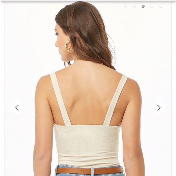 Square ribbed bodysuit - Picture 3 of 4